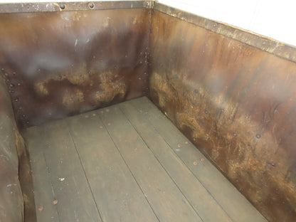 Diamond Fibre Vintage Sutliff Tobacco Rolling Cart Factory Bin Steampunk Storage