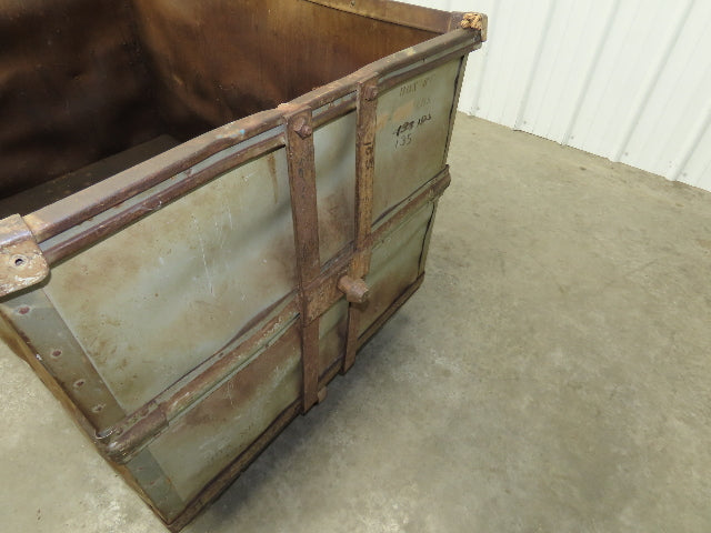 Diamond Fibre Vintage Sutliff Tobacco Rolling Cart Factory Bin Steampunk Storage