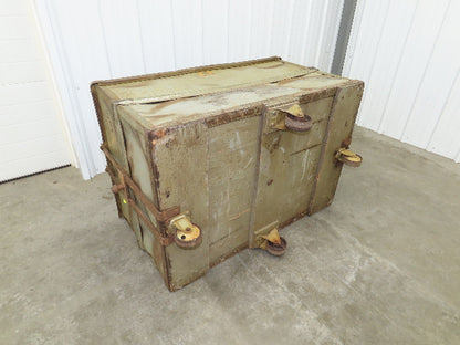 Diamond Fibre Vintage Sutliff Tobacco Rolling Cart Factory Bin Steampunk Storage