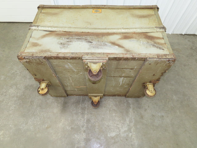 Diamond Fibre Vintage Sutliff Tobacco Rolling Cart Factory Bin Steampunk Storage