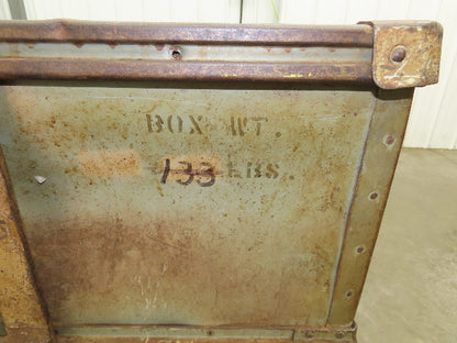 Diamond Fibre Vintage Sutliff Tobacco Rolling Cart Factory Bin Steampunk Storage