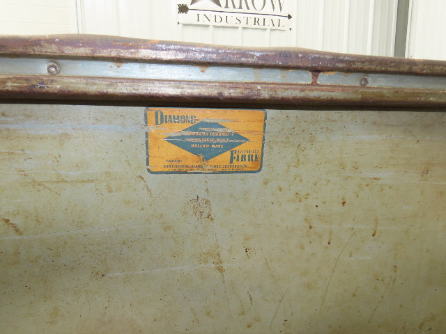 Diamond Fibre Vintage Sutliff Tobacco Rolling Cart Factory Bin Steampunk Storage