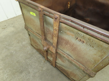 Diamond Fibre Vintage Sutliff Tobacco Rolling Cart Factory Bin Steampunk Storage