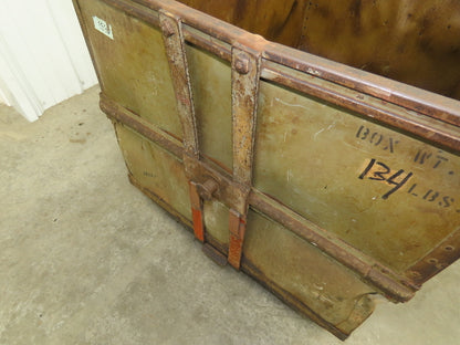 Diamond Fibre Vintage Sutliff Tobacco Rolling Cart Factory Bin Steampunk Storage
