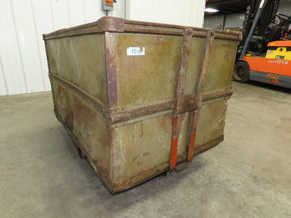 Diamond Fibre Vintage Sutliff Tobacco Rolling Cart Factory Bin Steampunk Storage