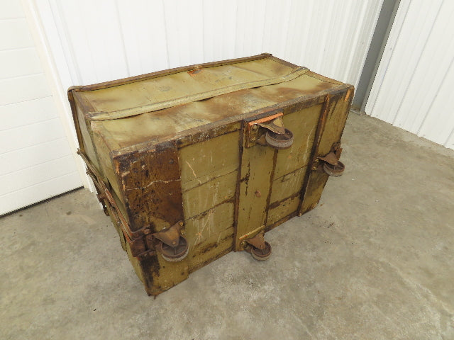 Diamond Fibre Vintage Sutliff Tobacco Rolling Cart Factory Bin Steampunk Storage