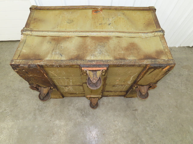 Diamond Fibre Vintage Sutliff Tobacco Rolling Cart Factory Bin Steampunk Storage