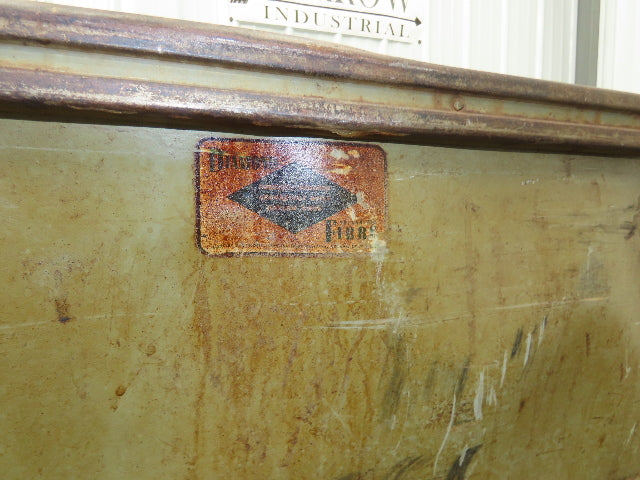 Diamond Fibre Vintage Sutliff Tobacco Rolling Cart Factory Bin Steampunk Storage
