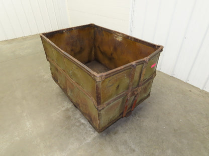 Diamond Fibre Vintage Sutliff Tobacco Rolling Cart Factory Bin Steampunk Storage