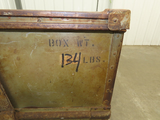 Diamond Fibre Vintage Sutliff Tobacco Rolling Cart Factory Bin Steampunk Storage