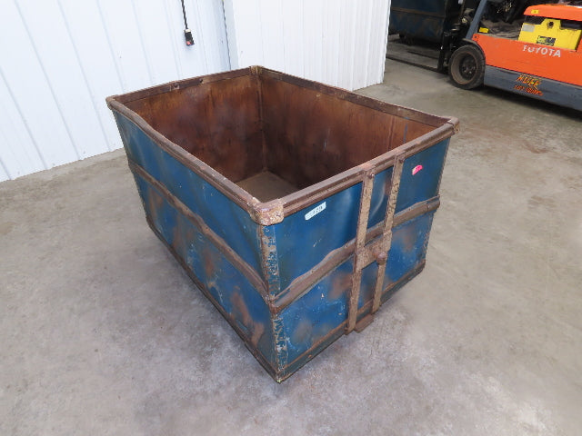 Vintage Tobacco Rolling Cart Factory Bin Steampunk Basket Storage Sutliff Blue