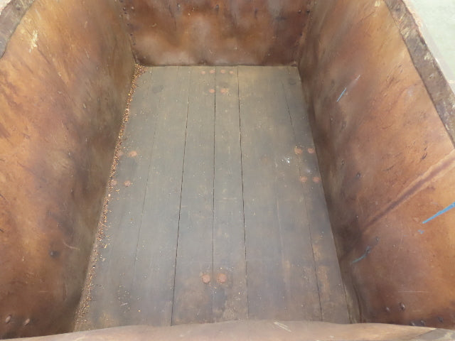 Vintage Tobacco Rolling Cart Factory Bin Steampunk Basket Storage Sutliff Blue