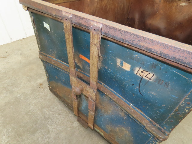 Vintage Tobacco Rolling Cart Factory Bin Steampunk Basket Storage Sutliff Blue
