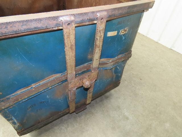 Vintage Tobacco Rolling Cart Factory Bin Steampunk Basket Storage Sutliff Blue