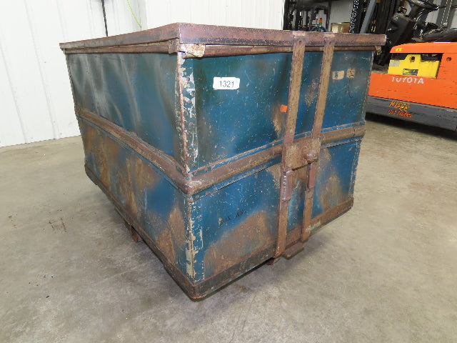 Vintage Tobacco Rolling Cart Factory Bin Steampunk Basket Storage Sutliff Blue