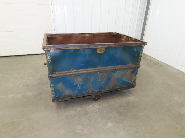 Vintage Tobacco Rolling Cart Factory Bin Steampunk Basket Storage Sutliff Blue