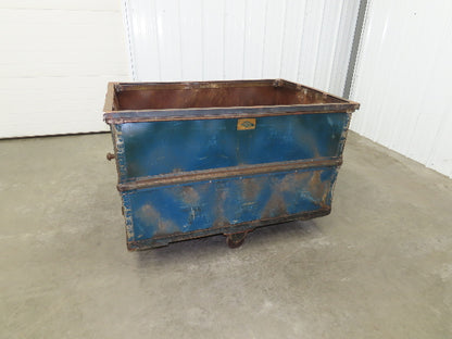 Vintage Tobacco Rolling Cart Factory Bin Steampunk Basket Storage Sutliff Blue