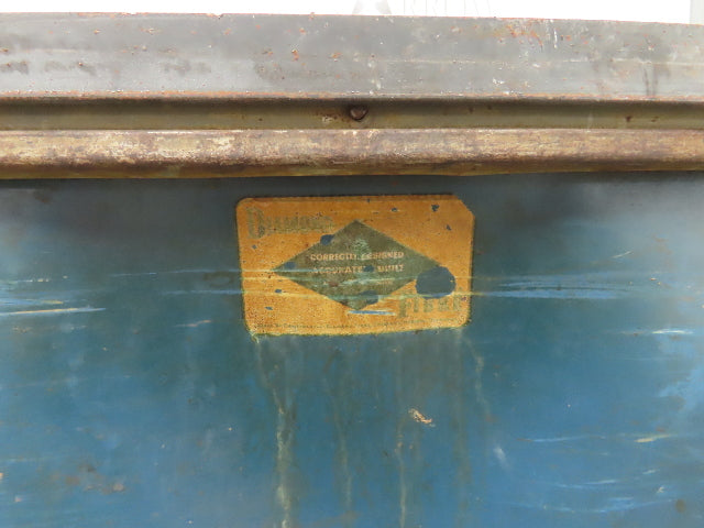Vintage Tobacco Rolling Cart Factory Bin Steampunk Basket Storage Sutliff Blue