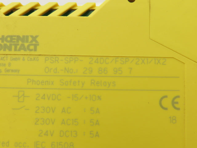 Phoenix Contact PSR-SPP-24DC/FSP/2X1/1X2 Safety Coupling Relay 24VDC/230VAC