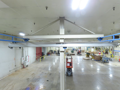 Gorbel 250Lb Ceiling Mount Aluminum Bridge Crane 13' Span 23' Runway