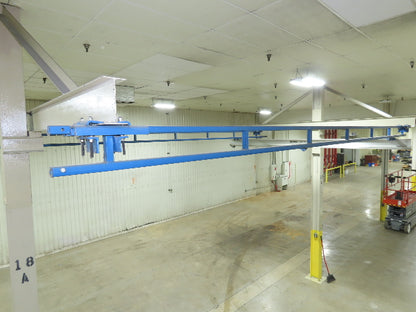 Gorbel 250Lb Ceiling Mount Aluminum Bridge Crane 13' Span 23' Runway