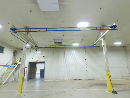Gorbel 250Lb Ceiling Mount Aluminum Bridge Crane 13' Span 23' Runway
