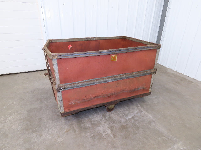 Vintage Tobacco Rolling Cart Factory Bin Steampunk Basket Storage Sutliff Red