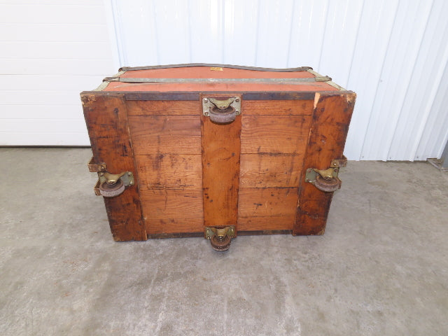 Vintage Tobacco Rolling Cart Factory Bin Steampunk Basket Storage Sutliff Red