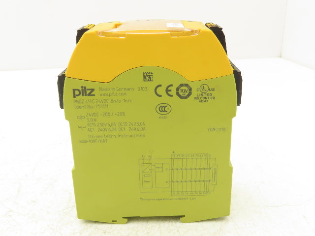 Pilz PNOZ s11C Safety Relay PNOZSIGMA Series 24VDC Spring Cage 8 N.O. & 1 N.C.