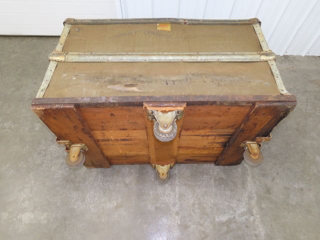 Vintage Tobacco Rolling Cart Factory Bin Steampunk Basket Storage Sutliff