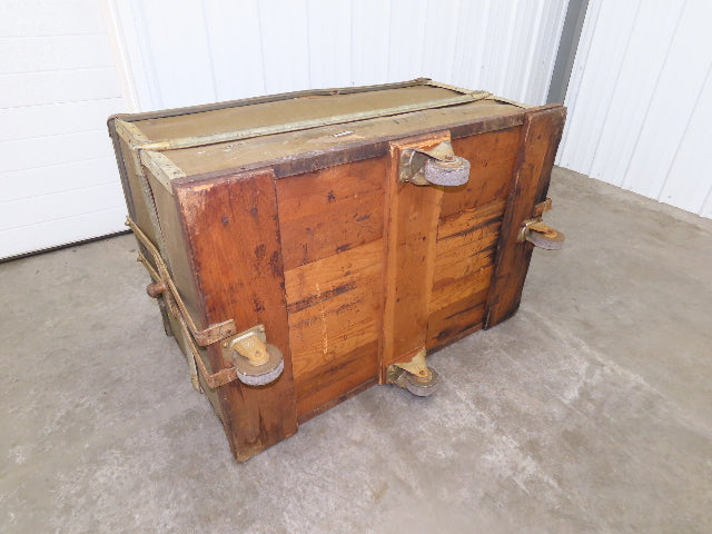Vintage Tobacco Rolling Cart Factory Bin Steampunk Basket Storage Sutliff