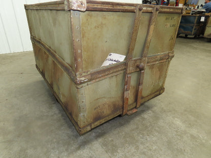 Vintage Tobacco Rolling Cart Factory Bin Steampunk Basket Storage Sutliff