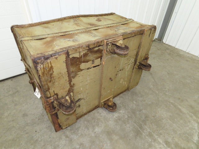 Vintage Tobacco Rolling Cart Factory Bin Steampunk Basket Storage Sutliff