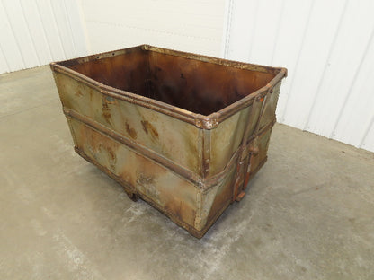 Vintage Tobacco Rolling Cart Factory Bin Steampunk Basket Storage Sutliff