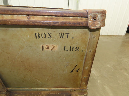 Vintage Tobacco Rolling Cart Factory Bin Steampunk Basket Storage Sutliff