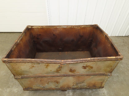Vintage Tobacco Rolling Cart Factory Bin Steampunk Basket Storage Sutliff