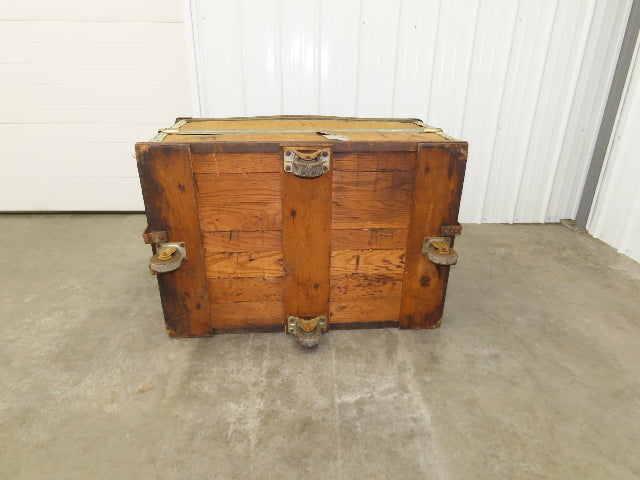 Vintage Sutliff Tobacco Rolling Cart Factory Bin Steampunk Basket Storage Damage