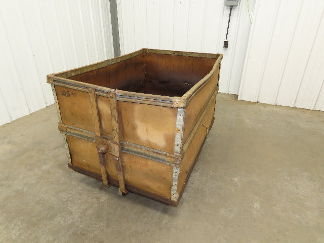 Vintage Sutliff Tobacco Rolling Cart Factory Bin Steampunk Basket Storage Damage
