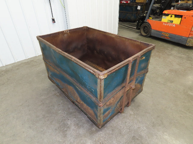 Vintage Sutliff Tobacco Rolling Cart Factory Bin Steampunk Basket Storage Blue