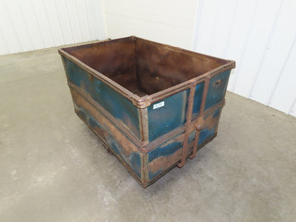 Vintage Sutliff Tobacco Rolling Cart Factory Bin Steampunk Basket Storage Blue