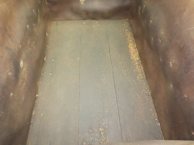 Vintage Sutliff Tobacco Rolling Cart Factory Bin Steampunk Basket Storage Blue