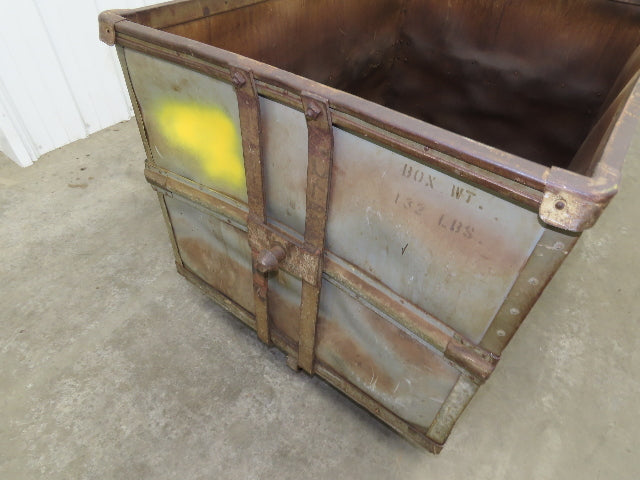 Diamond Fibre Vintage Sutliff Tobacco Rolling Cart Factory Bin Steampunk Storage