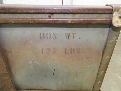 Diamond Fibre Vintage Sutliff Tobacco Rolling Cart Factory Bin Steampunk Storage