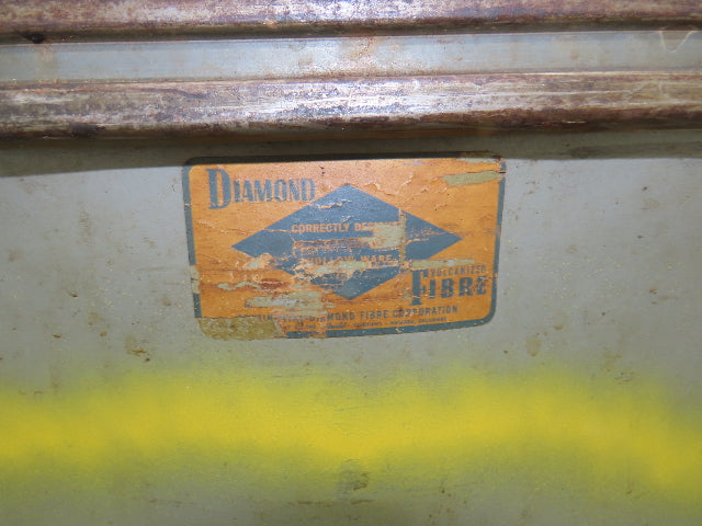 Diamond Fibre Vintage Sutliff Tobacco Rolling Cart Factory Bin Steampunk Storage
