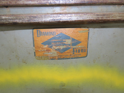 Diamond Fibre Vintage Sutliff Tobacco Rolling Cart Factory Bin Steampunk Storage