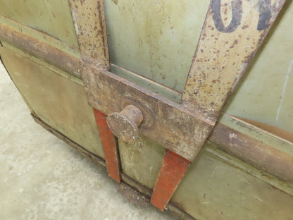 Diamond Fibre Vintage Sutliff Tobacco Rolling Cart Factory Bin Steampunk Storage