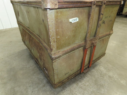 Diamond Fibre Vintage Sutliff Tobacco Rolling Cart Factory Bin Steampunk Storage