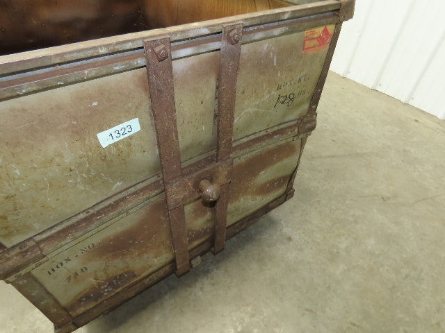 Diamond Fibre Vintage Sutliff Tobacco Rolling Cart Factory Bin Steampunk Storage