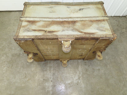 Diamond Fibre Vintage Sutliff Tobacco Rolling Cart Factory Bin Steampunk Storage