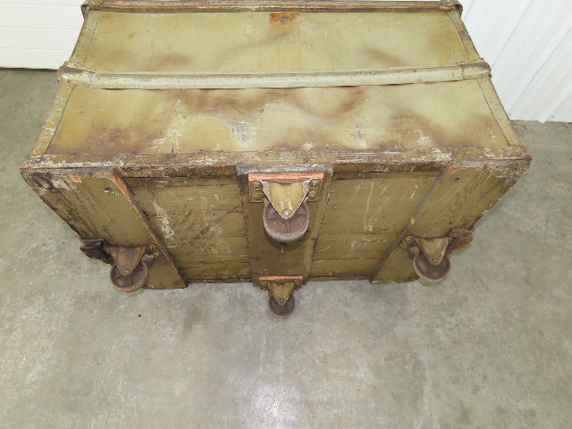 Diamond Fibre Vintage Sutliff Tobacco Rolling Cart Factory Bin Storage Steampunk